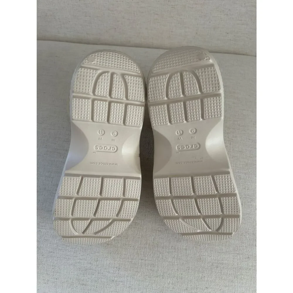 Crocs Stomp Lined Boots Faux Fur Trimmed US, Stucco, Size 11, NWOT